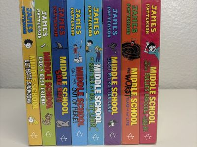 James Patterson Middle School 8 Books Set