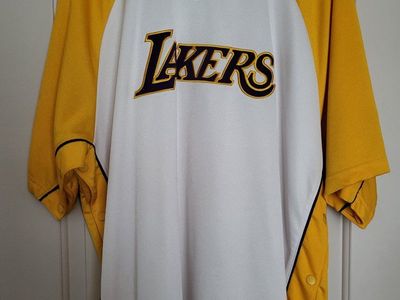 Nike Team Los Angeles Lakers Warm-Up Shooting Shirt XL White Gold