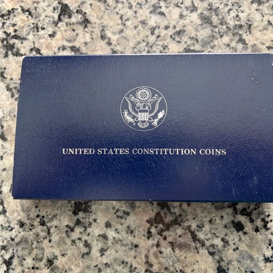 United States Constitution 1987 Silver Dollar Coin with Certificate of Authenticity