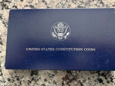 United States Constitution 1987 Silver Dollar Coin with Certificate of Authenticity