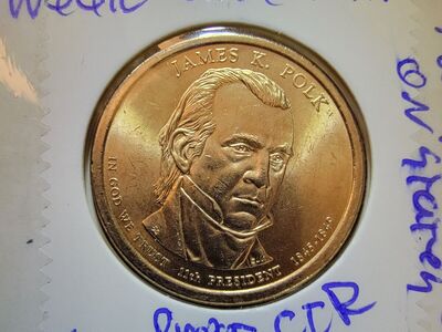 2009 james K. Polk uncirculated dollar. De