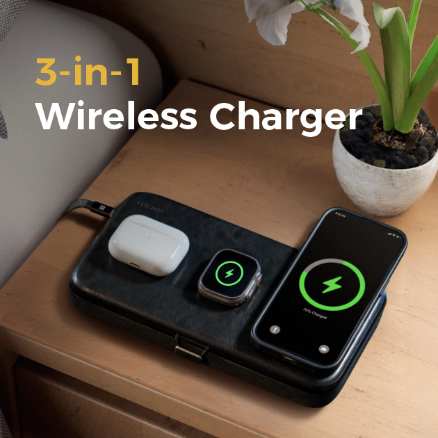 New Wireless 3-in-1 MagSafe Phone/Multi Charger & Organizing Box (Qi2 15W)
