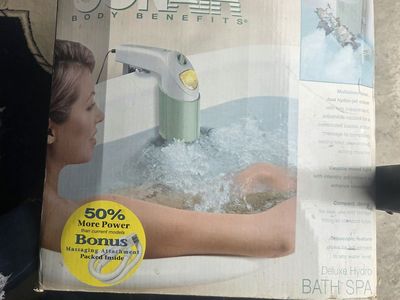 Vintage Conair Body Benefits Deluxe Hydro Bath Spa - Dual Jet Tub Massager w/ Bonus Attachment