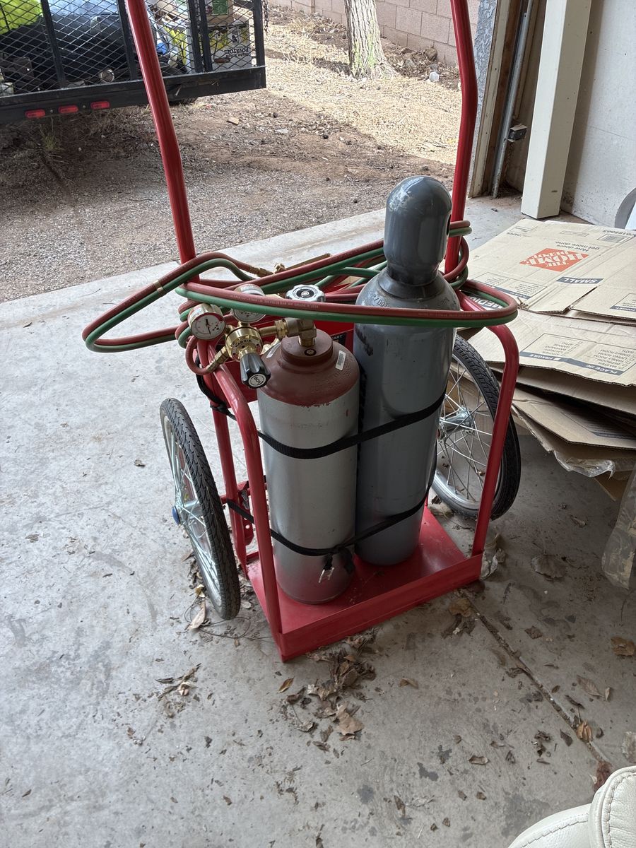 Cutting Torch With Tanks