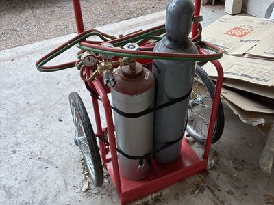 Cutting Torch With Tanks