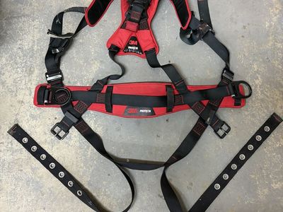 Safety Harness, 50ft ropes, lanyards, roof anchors