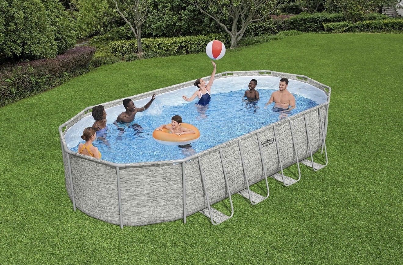 Best Way Power Still Pool Set 22' L X 12' W X 52"
