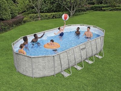 Best Way Power Still Pool Set 22' L X 12' W X 52"