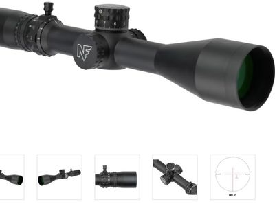Nightforce NX8 4-32x50 F1 Rifle Scope MRAD MIL-C Reticle with Warne Skyline Mount