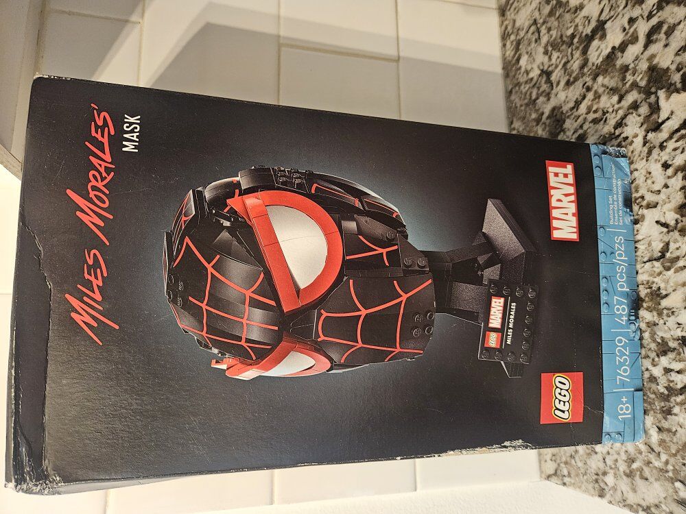 Miles Morales Lego helmet