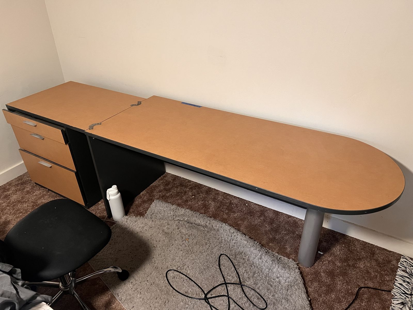 Desk and drawers