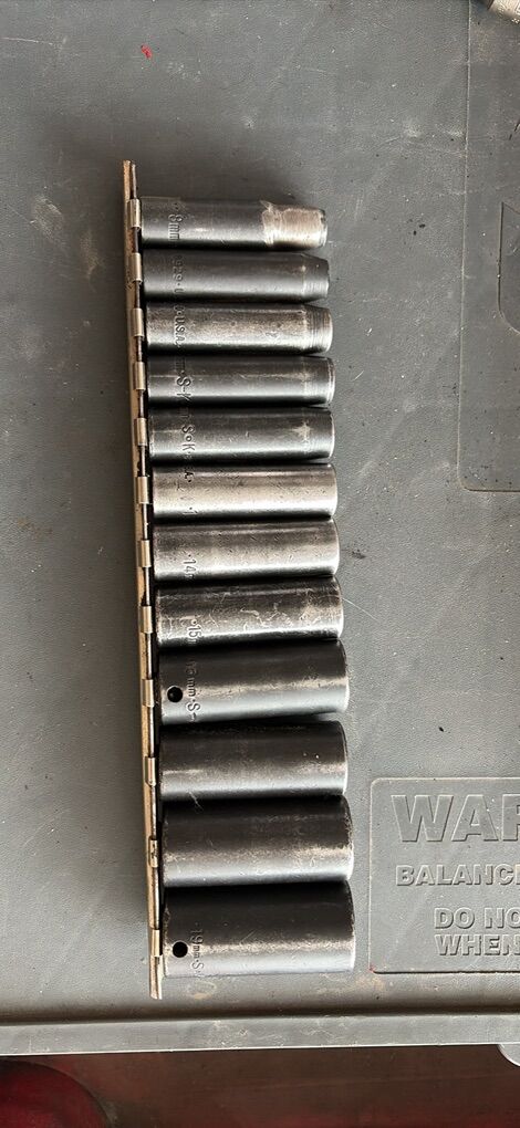 A-K Tools 3/8” Drive 6 Point Deep Metric Sockets