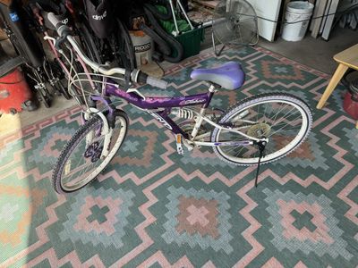 Kent Taboo Full Suspension Mountain Bike Purple White