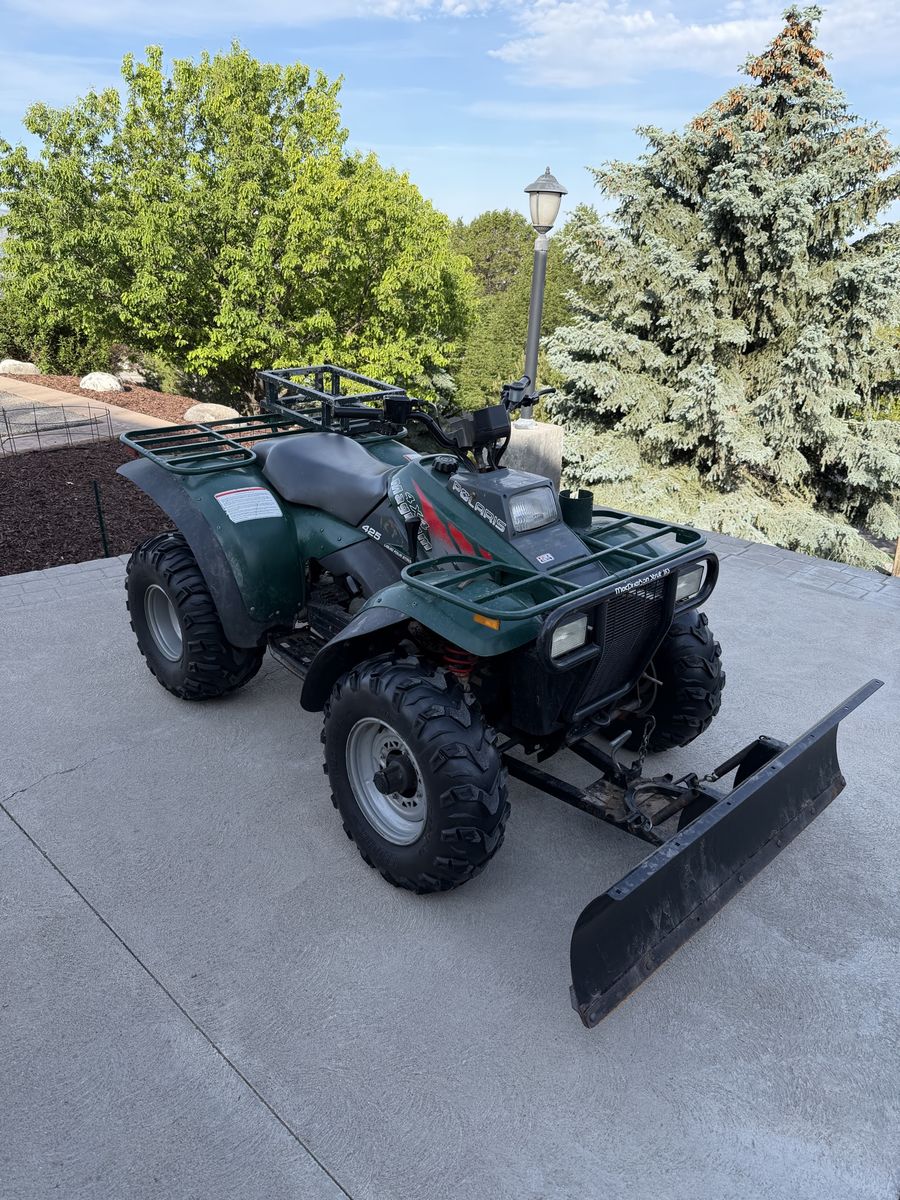 Polaris Magnum 425 4x4 ATV Quad with Plow -  Excellent Condition