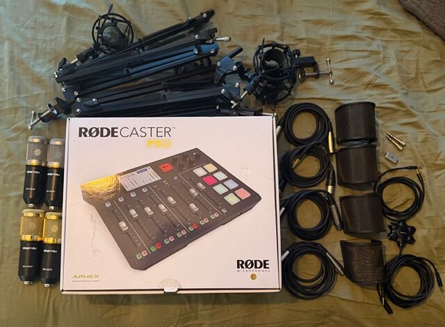 Podcast Studio with Rodecaster Pro