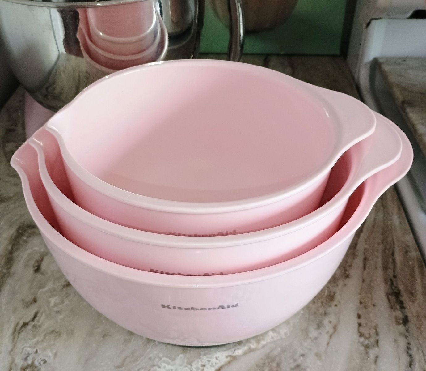 KitchenAid Pink Nesting Mixing Bowl Set