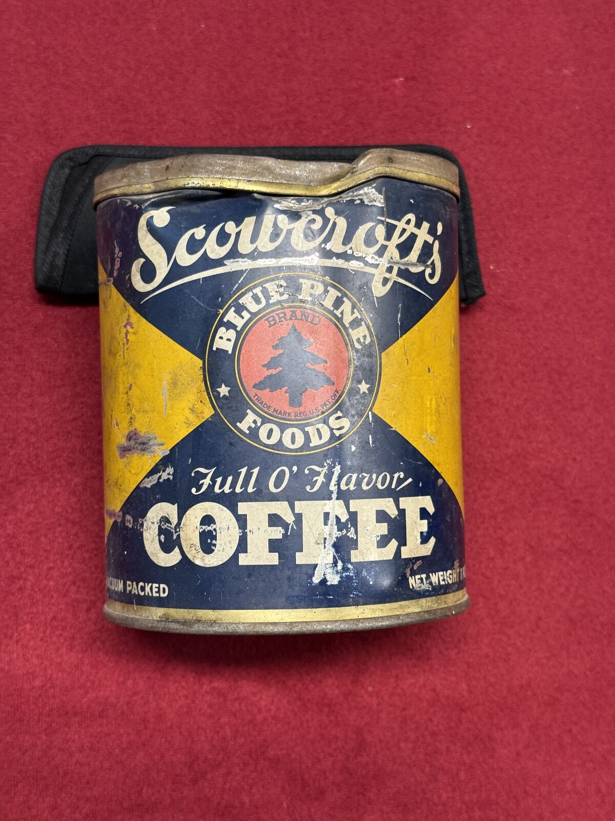 Old Scowcroft's "Blue Pine Foods" metal coffee can