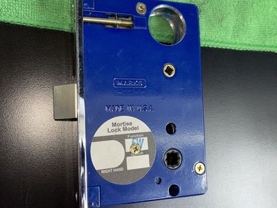 MARKS Mortise Lock Body 9FW Chrome RH - NO STRIKE