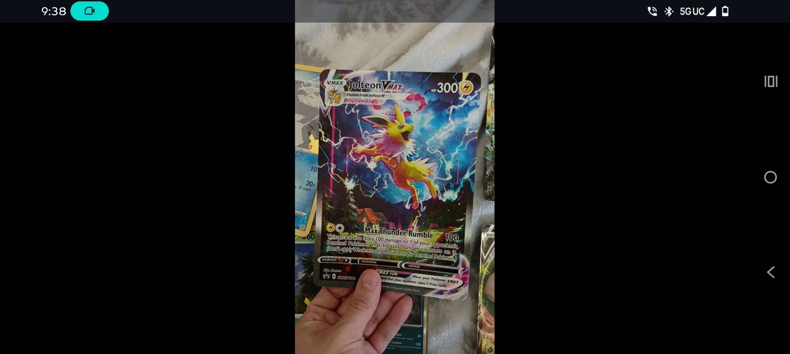 Pokemon Cards VMAX Jolteon, Koraidon, Blastoise GX - Lot of 3 Trading Cards