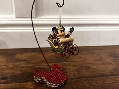 Christmas Jim Shore Santa Mickey With Stand