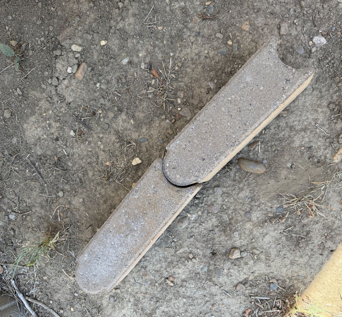 Bullet 12.25 in. x 4 in. x 4 in. Carmel Concrete Edging
