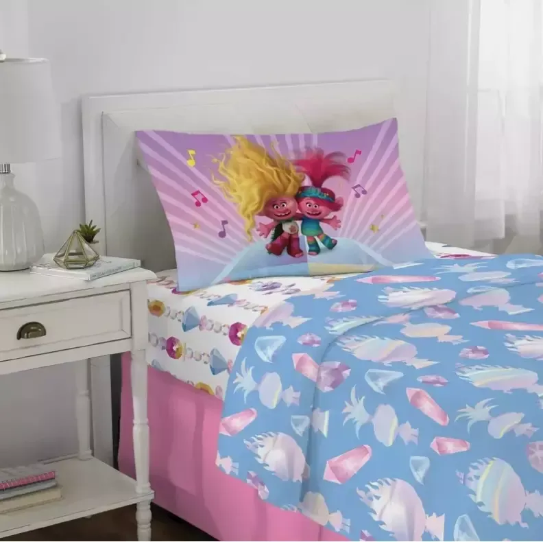 2) Trolls Band Together Twin Size Sheet Set 3 Piec