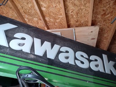 Kawasaki molded sign face