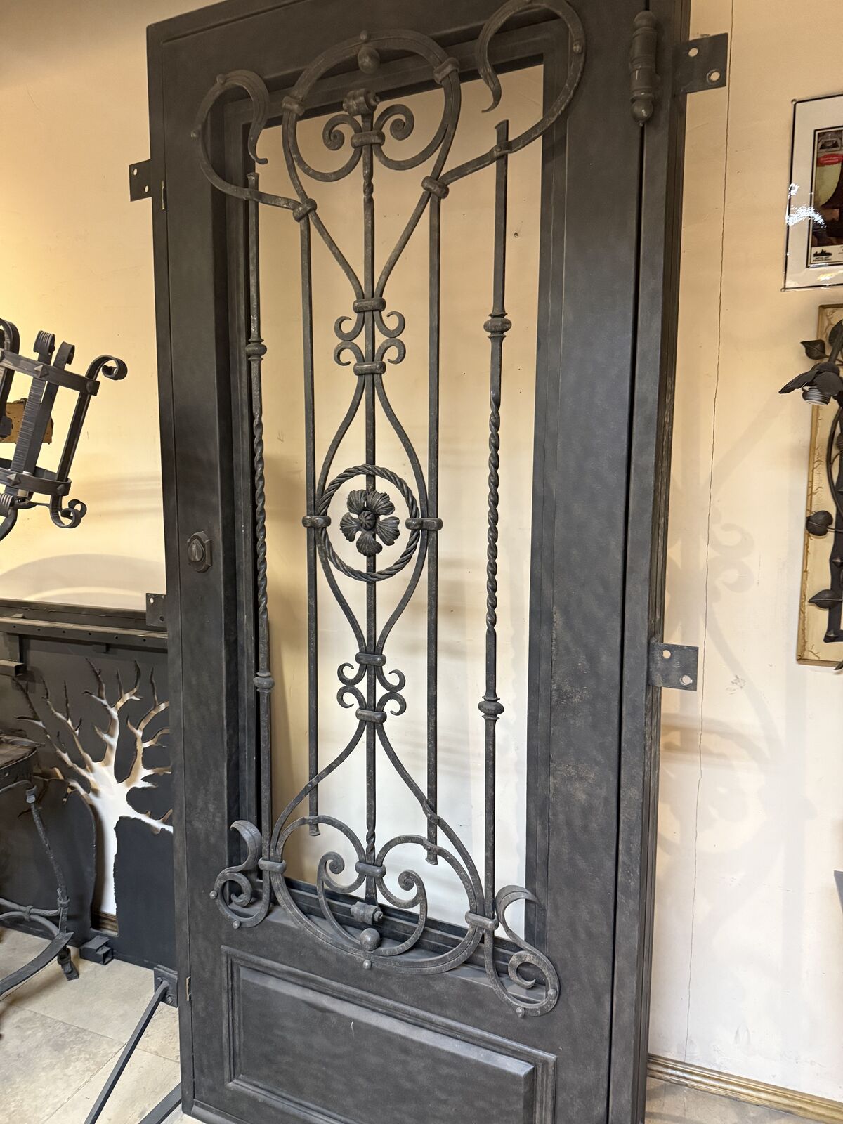 Custom metal entry door