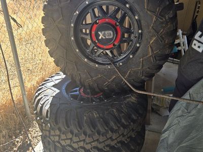 XD Series Wheels with Mud Terrain Tires - Used like new