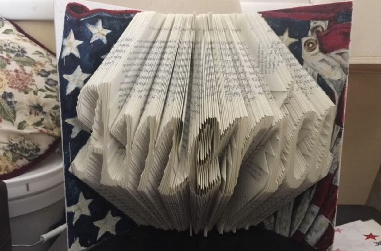 Folded Book Art Decor