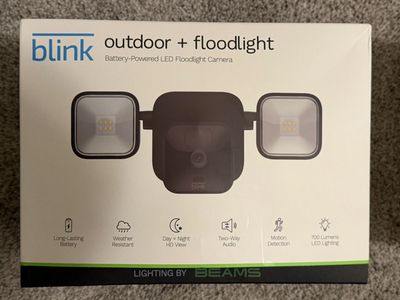 Blink Outdoor + Floodlight Battery-Powered LED Floodlight Camera, Day/Night HD View, Two-Way Audio