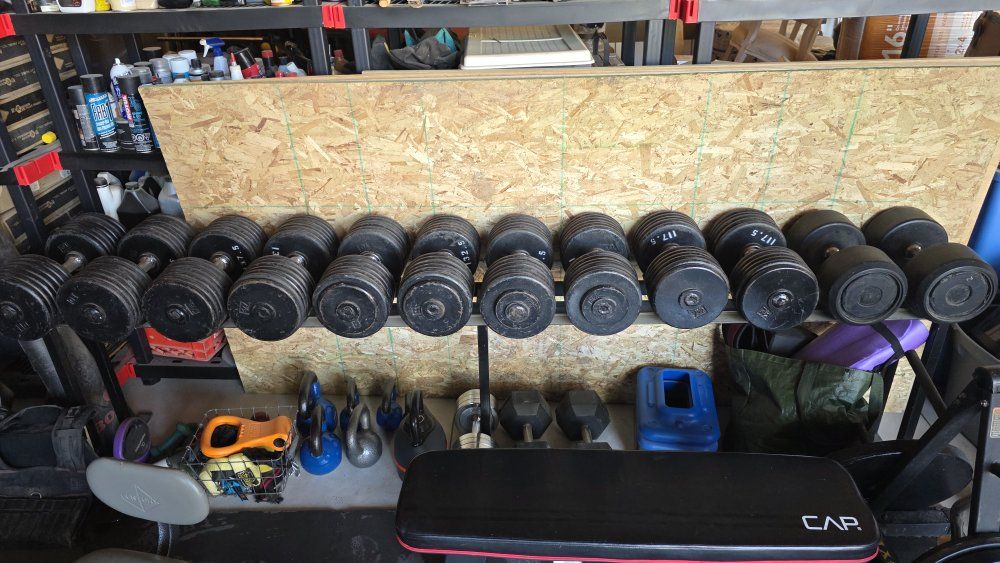 Pro-Style Dumbbell Set with Rack