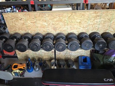 Pro-Style Dumbbell Set with Rack