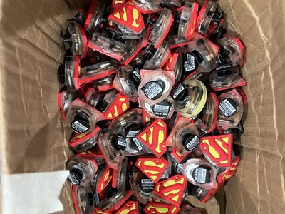 Superman Logo Silicone Jibbitz Shoe Charms (Made in China) - Lot of 100+