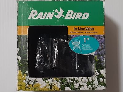 Rain Bird CP-100 1-inch In-Line Sprinkler Valve with Flow Control - New