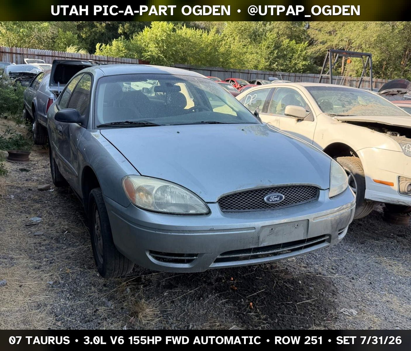 2007 Ford Taurus Parts - UTPAP Ogden