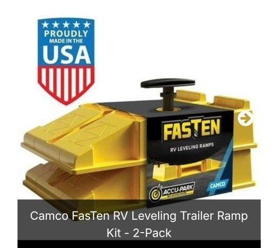 Camco FasTen RV Leveling Trailer Ramp Kit - 2-Pack