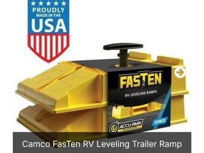 Camco FasTen RV Leveling Trailer Ramp Kit - 2-Pack