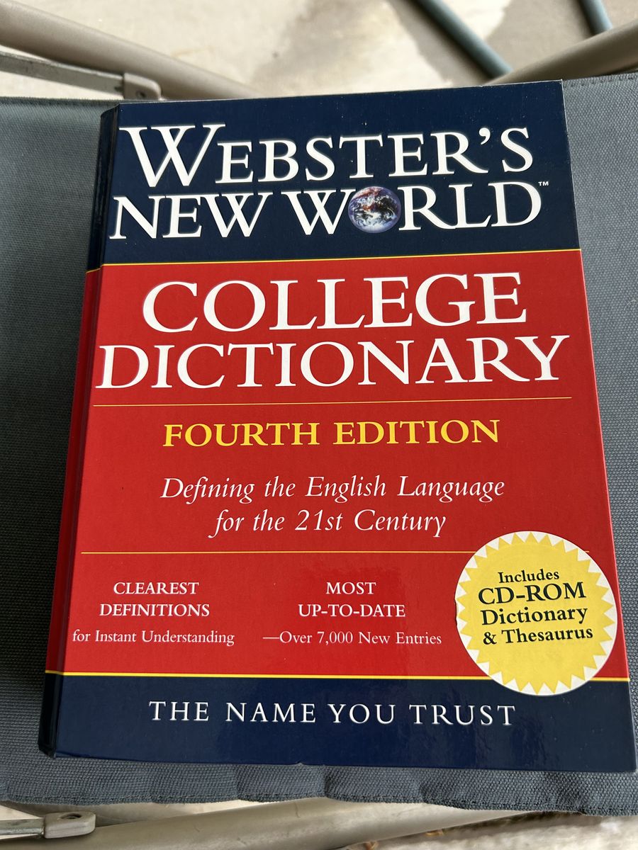 Webster's New World College Dictionary, 4th Edition Hardcover Book with CD