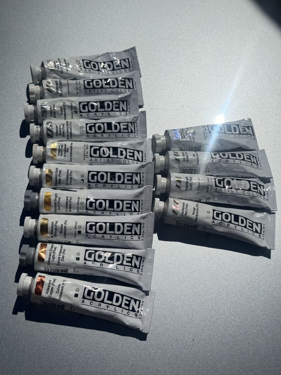 Acrylic Paint - Golden Iridescent and Interference