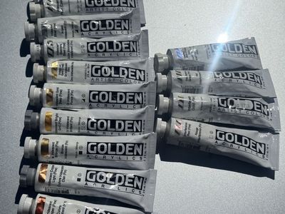 Acrylic Paint - Golden Iridescent and Interference
