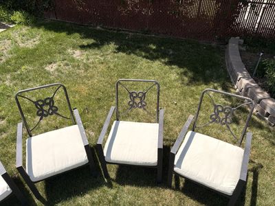 Set of 4 - Good old Patio chairs