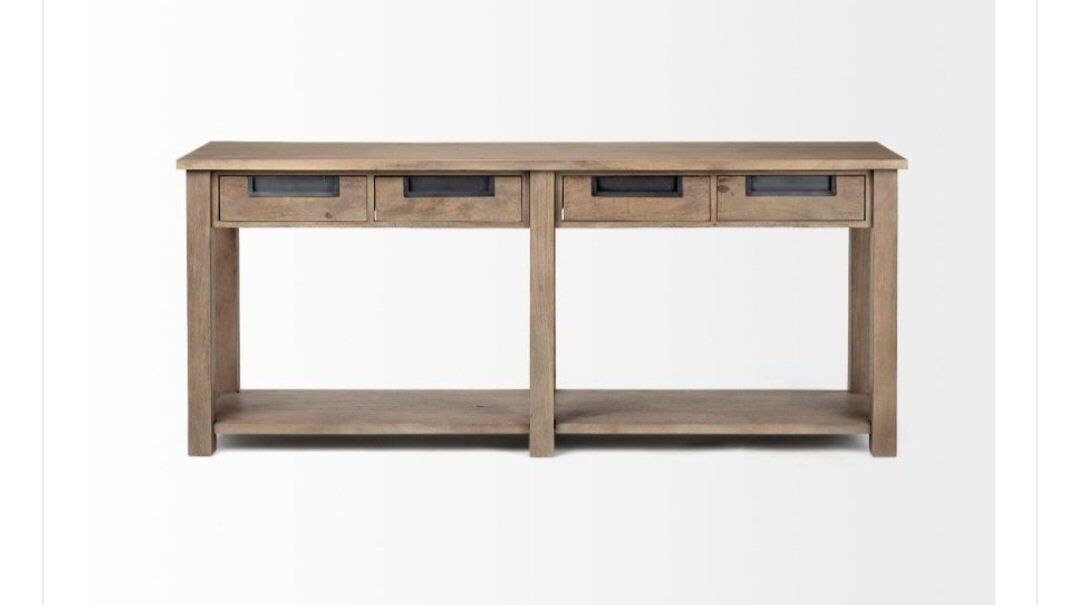 Mercana Console Table with 4 Sliding Drawers Brand New