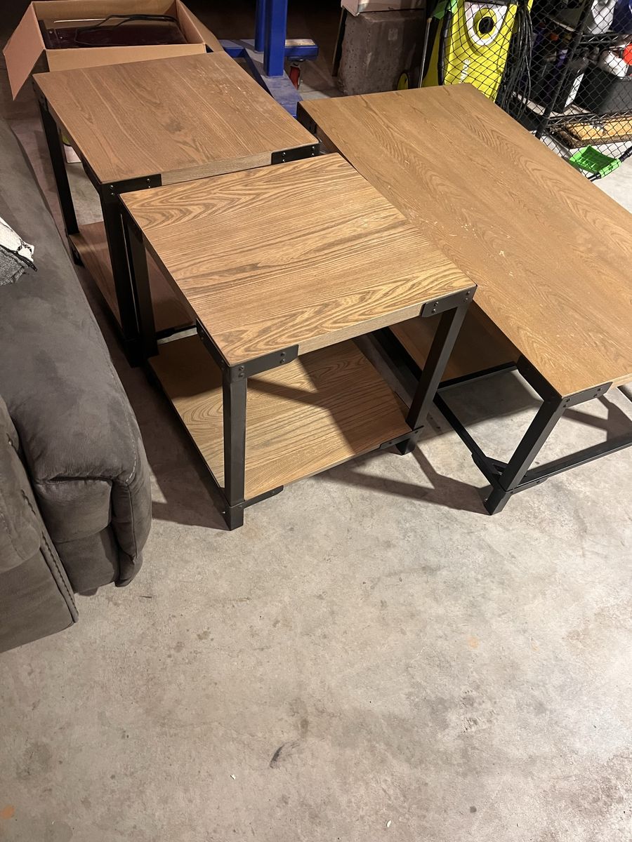 End Tables, Coffee Table, Two Lamps Set