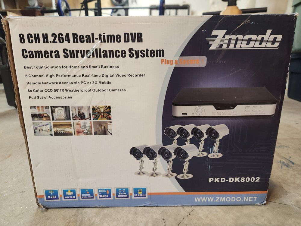 8 channel security system, dvr