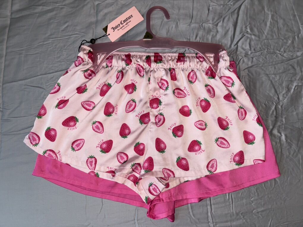 Strawberry Juicy Couture Pajama Shorts