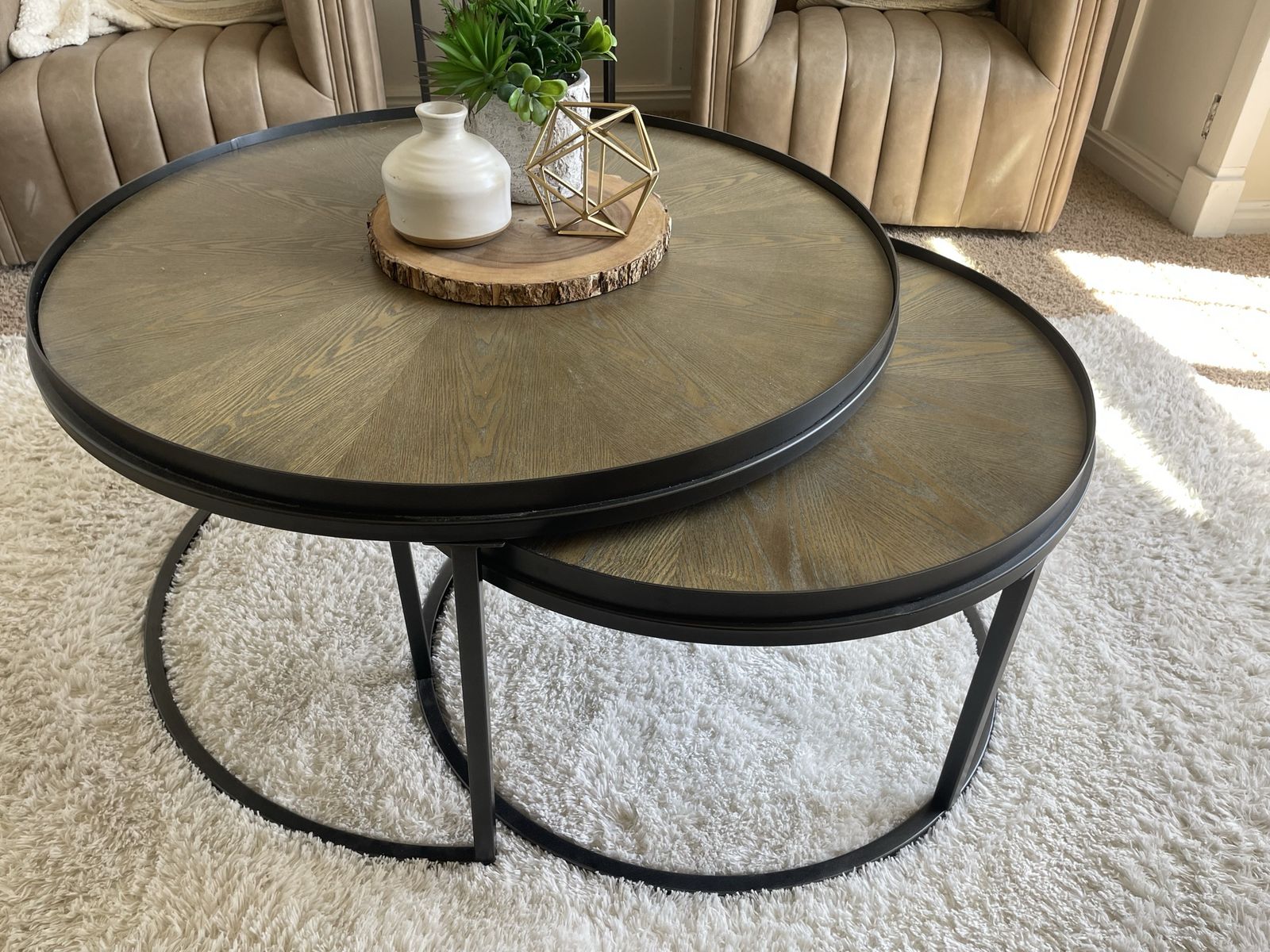 Coffee table & matching end table