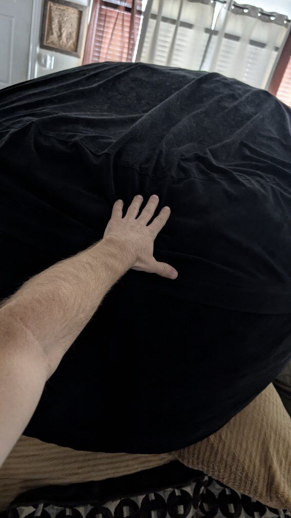 Black Soft bean bags 3 to 4.5ft