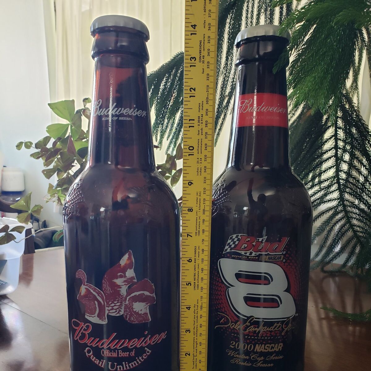 Budweiser Large Bottles Dale Earnhardt and Quail