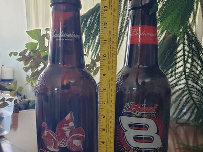 Budweiser Large Bottles Dale Earnhardt and Quail